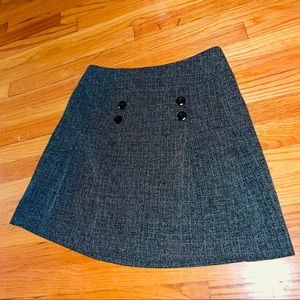 SC Collection Gray Tweed Pleated Skirt